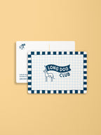 Long Dog Club Flag Postcard