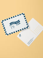 Long Dog Club Flag Postcard